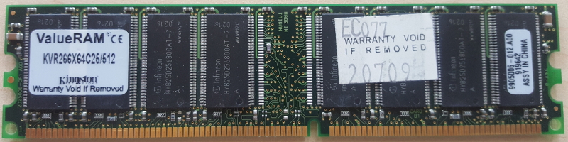 DDR 512MB PC2100 266MHz