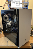 DeepCool Armoury 110WH CA6BK microATX Computer Case With Full-size Magnetic Tempered Glass Side