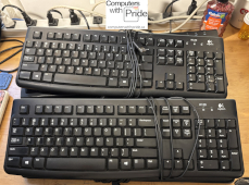Various Standard 104 Key USB Keyboards