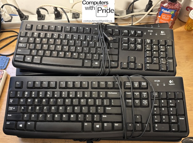Various Standard 104 Key USB Keyboards