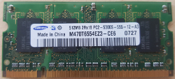 DDR2 512MB PC2-5300S-555