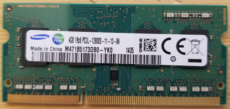 DDR3 4GB PC3L-12800S-11-13-84
