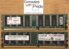 DDR PC2700 333MHz 1GB Non-ECC 184-PIN Memory