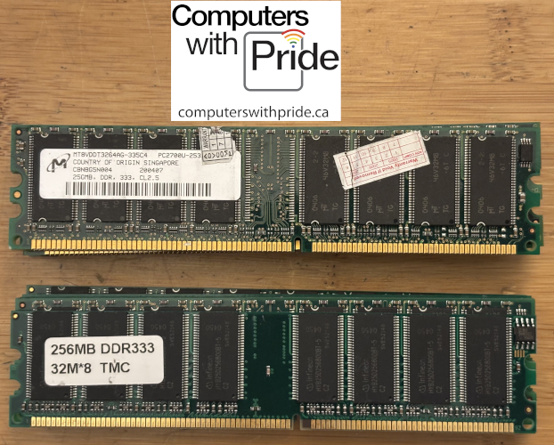 DR PC2700 333MHz 256MB Non-ECC 184-PIN Memory