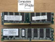 DDR PC3200 400MHz 512MB Non-ECC 184-PIN Memory