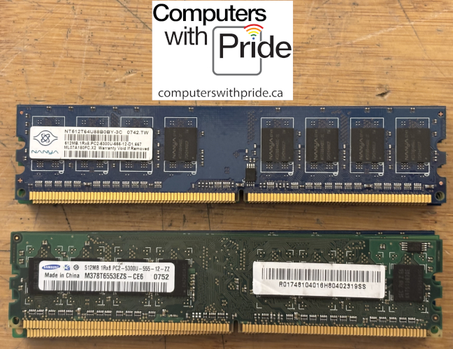 PC2-5300 (DDR2-667) 512MB Desktop Memory