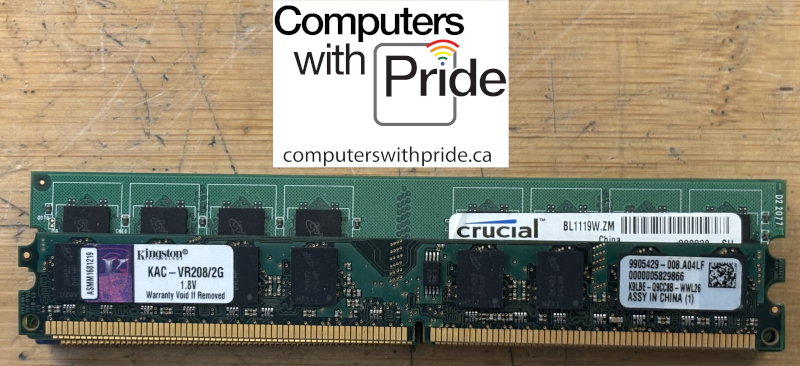 PC2-6400 (DDR2-800) 2GB Desktop Memory