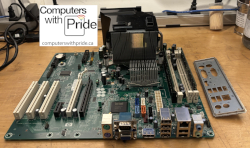 HP dc7900 Convertible Minitower ATX Motherboard with Heatsink and I/O Shield